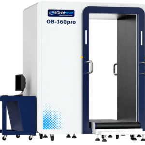 Orbiscan OB-360pro transmission X-ray people screening system for full-body security screening.